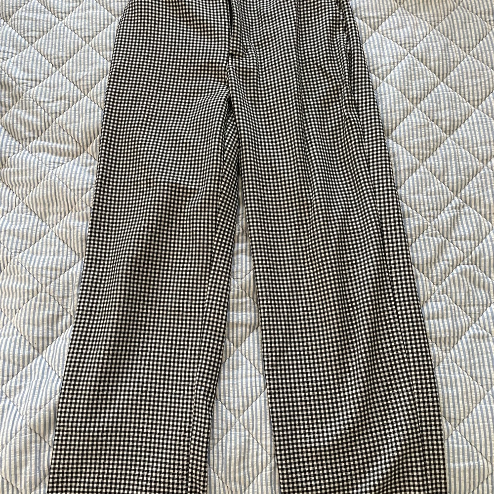 Dickies Black and White Pants Wide-Leg Gingham